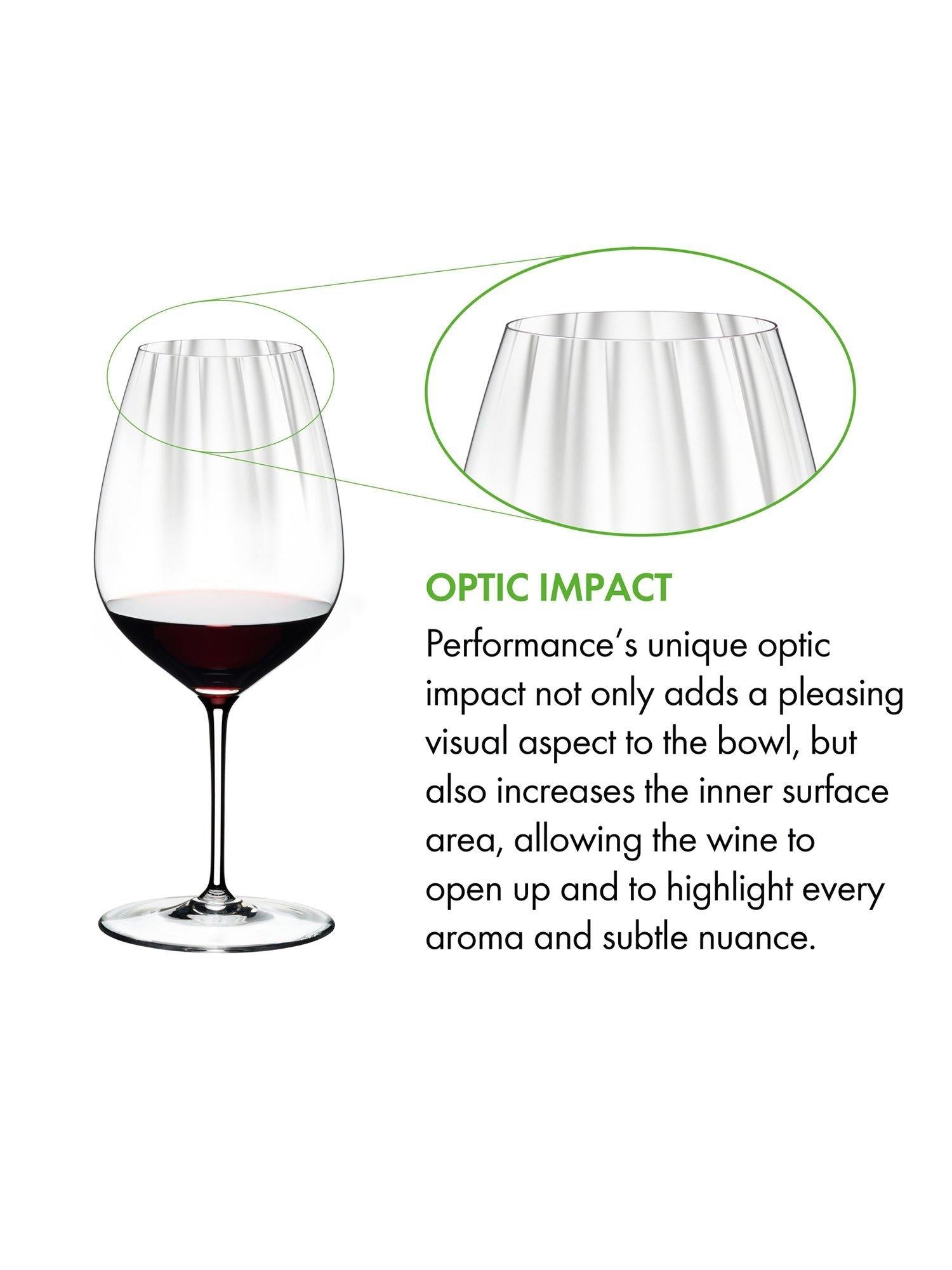 RIEDEL Performance crystal wine glasses set of 4 834ml - British product