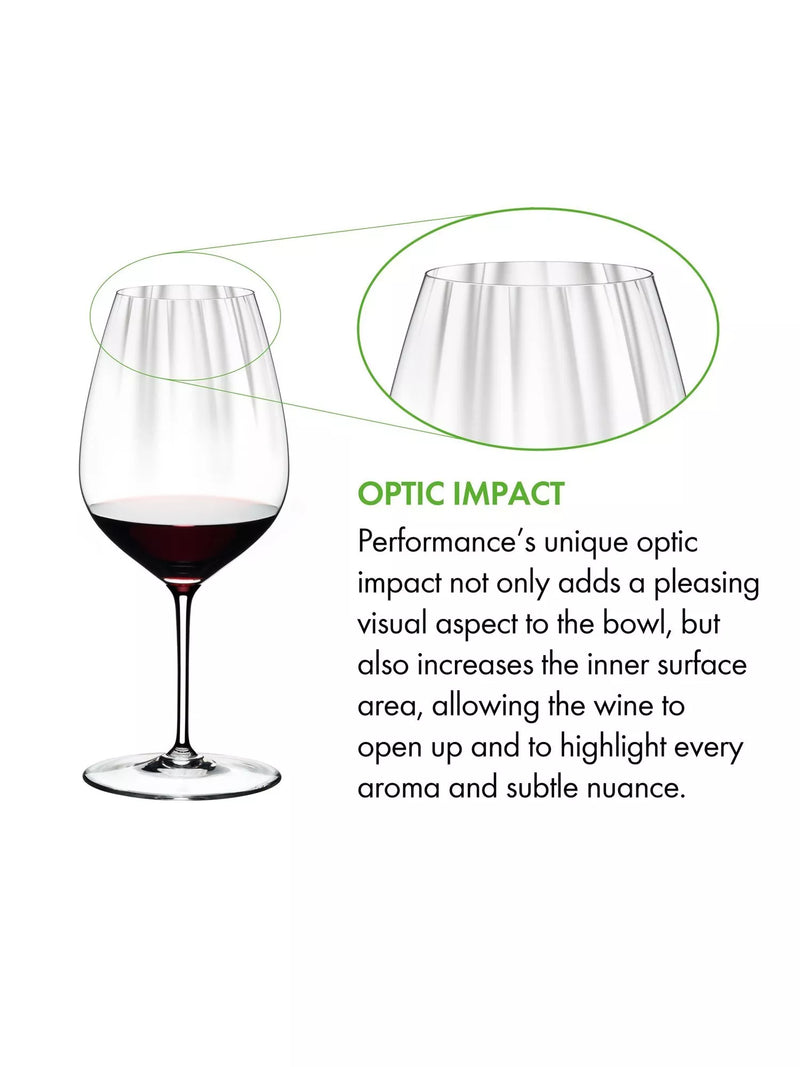 RIEDEL Performance crystal wine glasses set of 4 834ml - British product