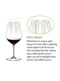 RIEDEL Performance crystal wine glasses set of 4 834ml - British product
