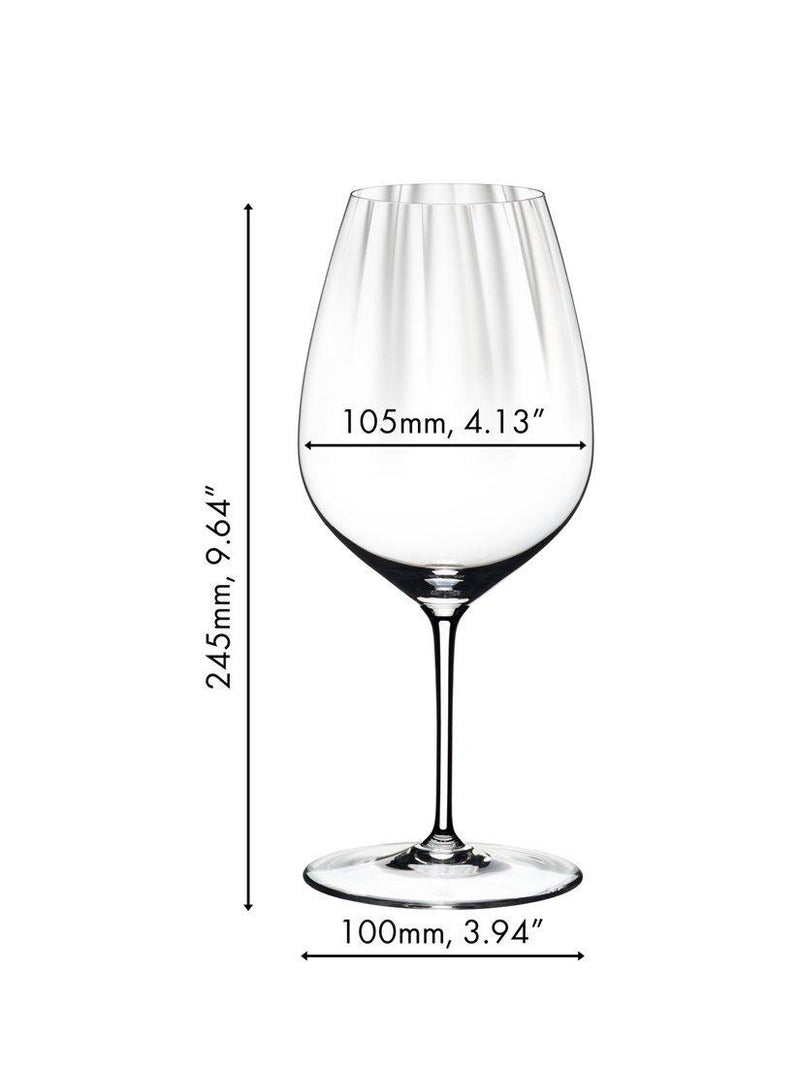 RIEDEL Performance crystal wine glasses set of 4 834ml - British product