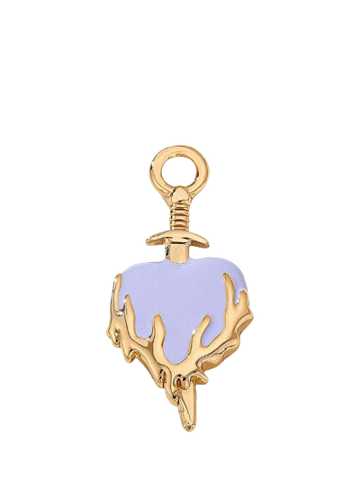 John Lewis frkl. Forbidden Fruits Heart on Fire Charm Lilac- Buy online at McGrocer