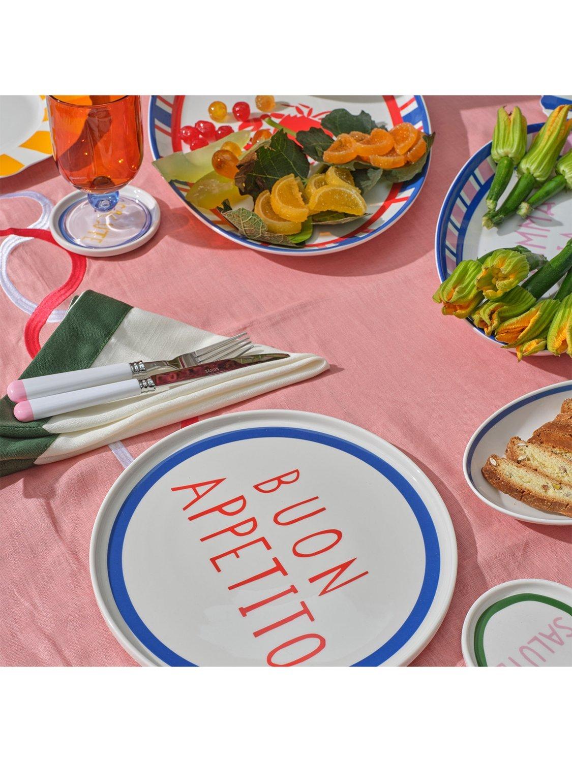 In The Roundhouse Buon Appetito dinner plate 25cm - British product
