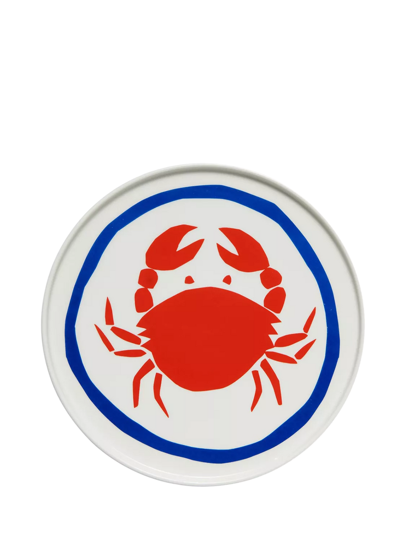 In The Roundhouse crab fine china dinner plate 25cm, UK version