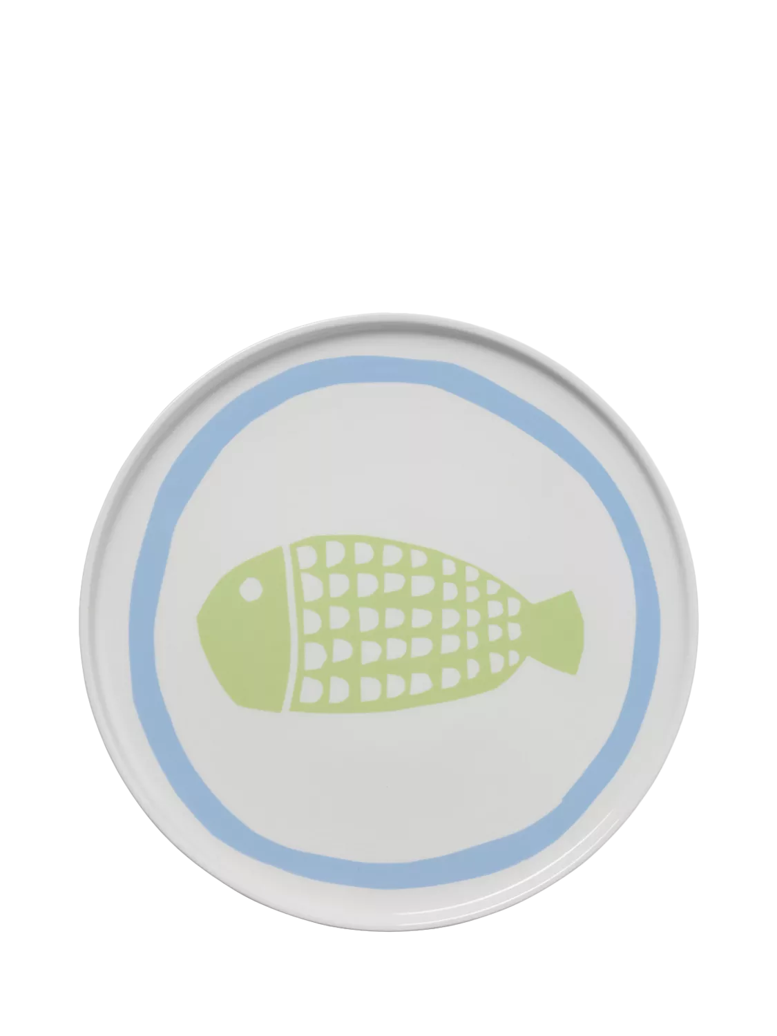 In The Roundhouse fish fine china dinner plate 25cm - British product