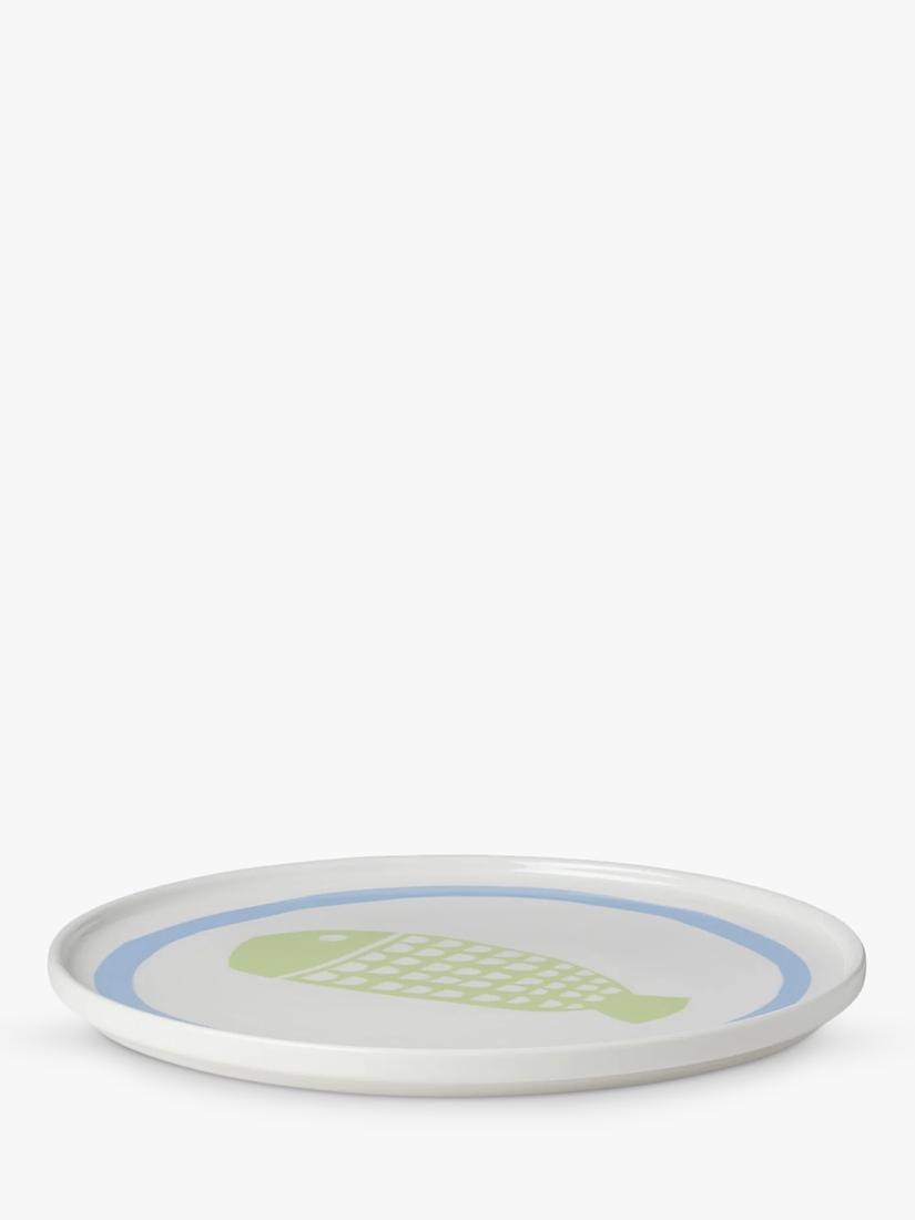 In The Roundhouse fish fine china dinner plate 25cm - British product
