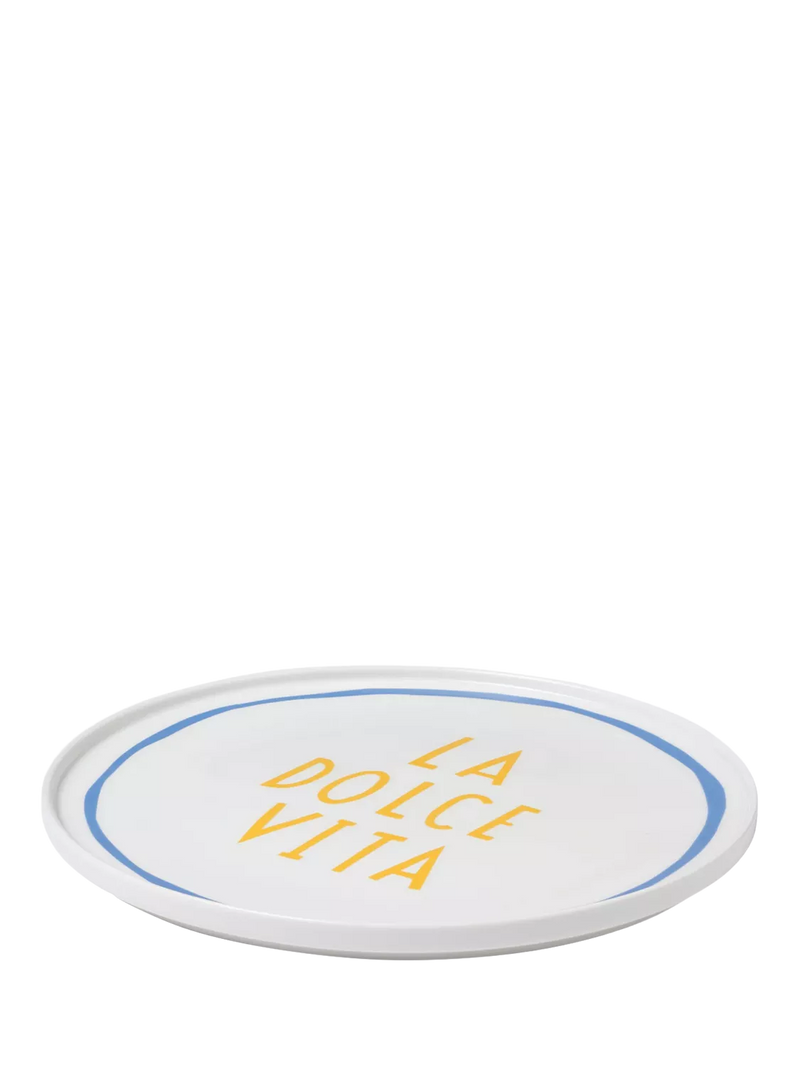 In The Roundhouse La Dolce Vita dinner plate 25cm - British product