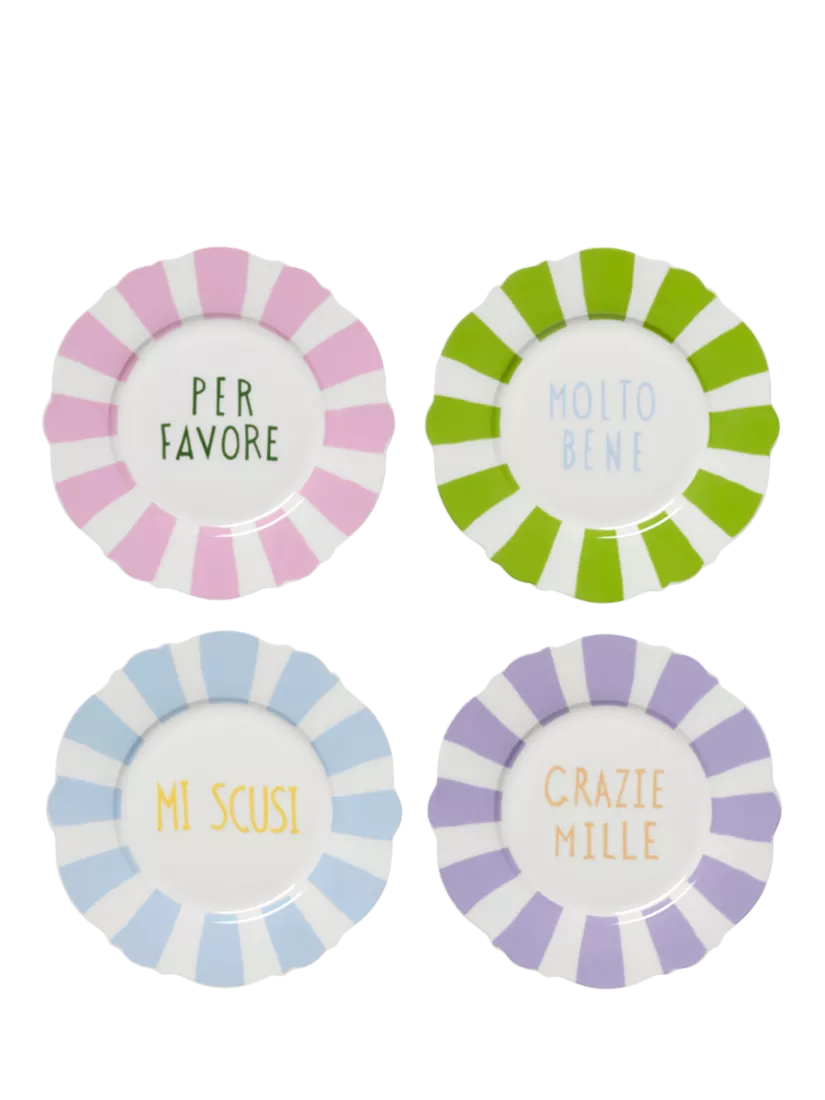 In The Roundhouse fine china side plates set of 4, UK version