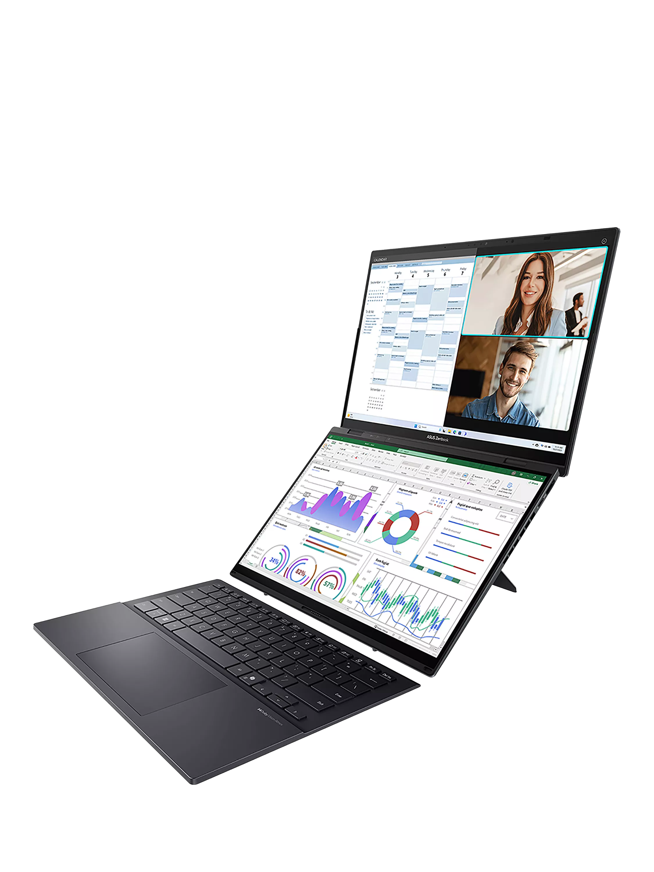ASUS ZenBook Duo 14 inch dual screen laptop, imported from the UK