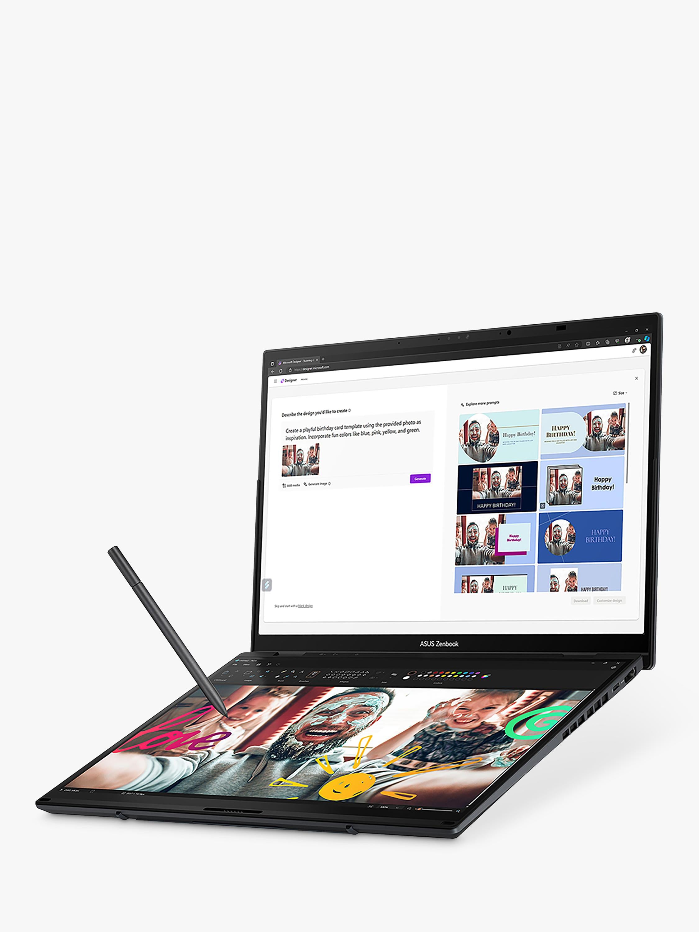 ASUS ZenBook Duo 14 inch dual screen laptop, imported from the UK