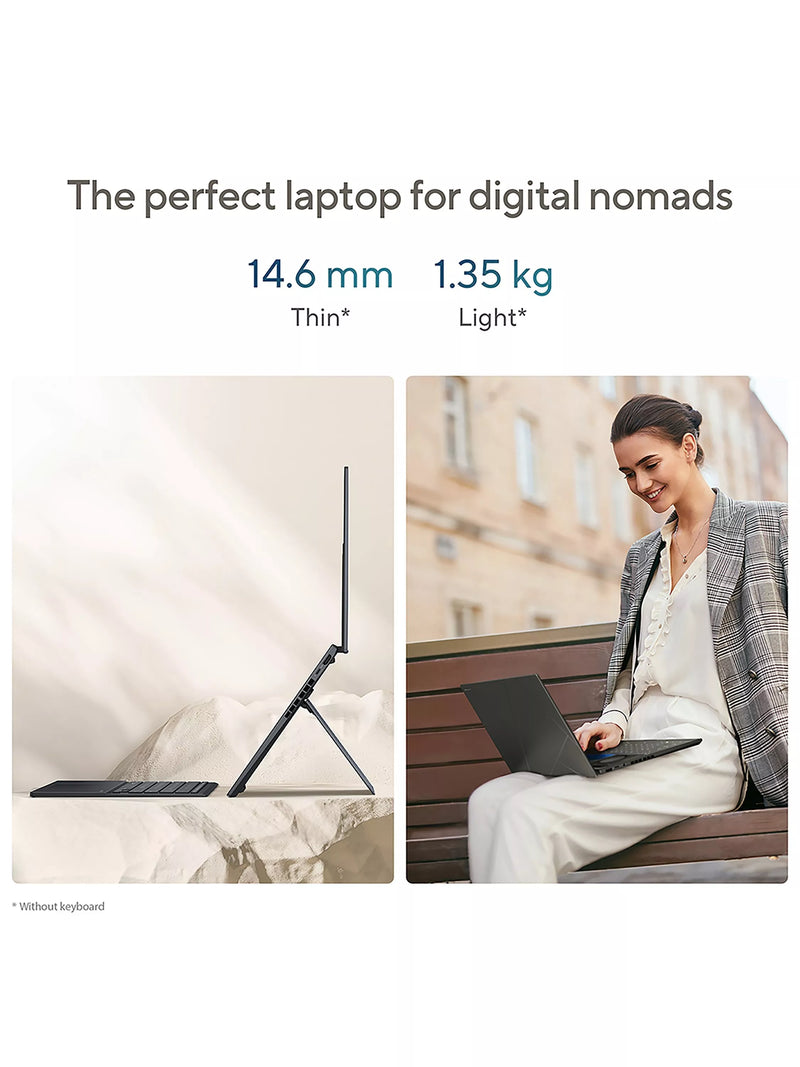 ASUS ZenBook Duo 14 inch dual screen laptop, imported from the UK