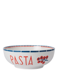In The Roundhouse Italian Fine China pasta serving bowl 25cm White/Multi, imported from the UK