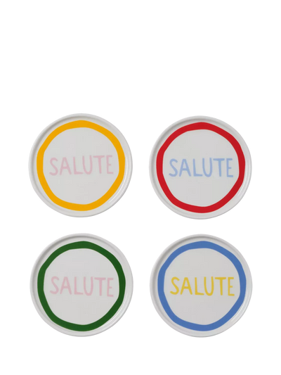John Lewis In The Roundhouse Salute Fine China Coasters, Set of 4- Buy online at McGrocer