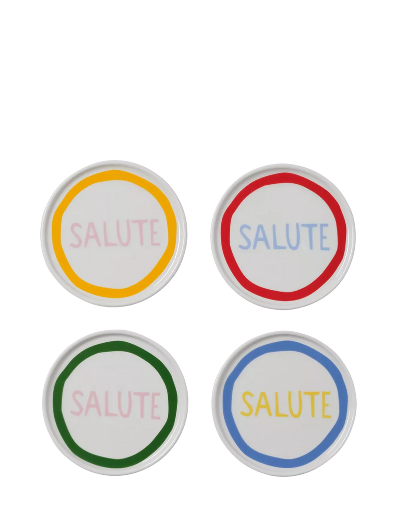 In The Roundhouse Salute fine china coasters set of 4 (British brand)