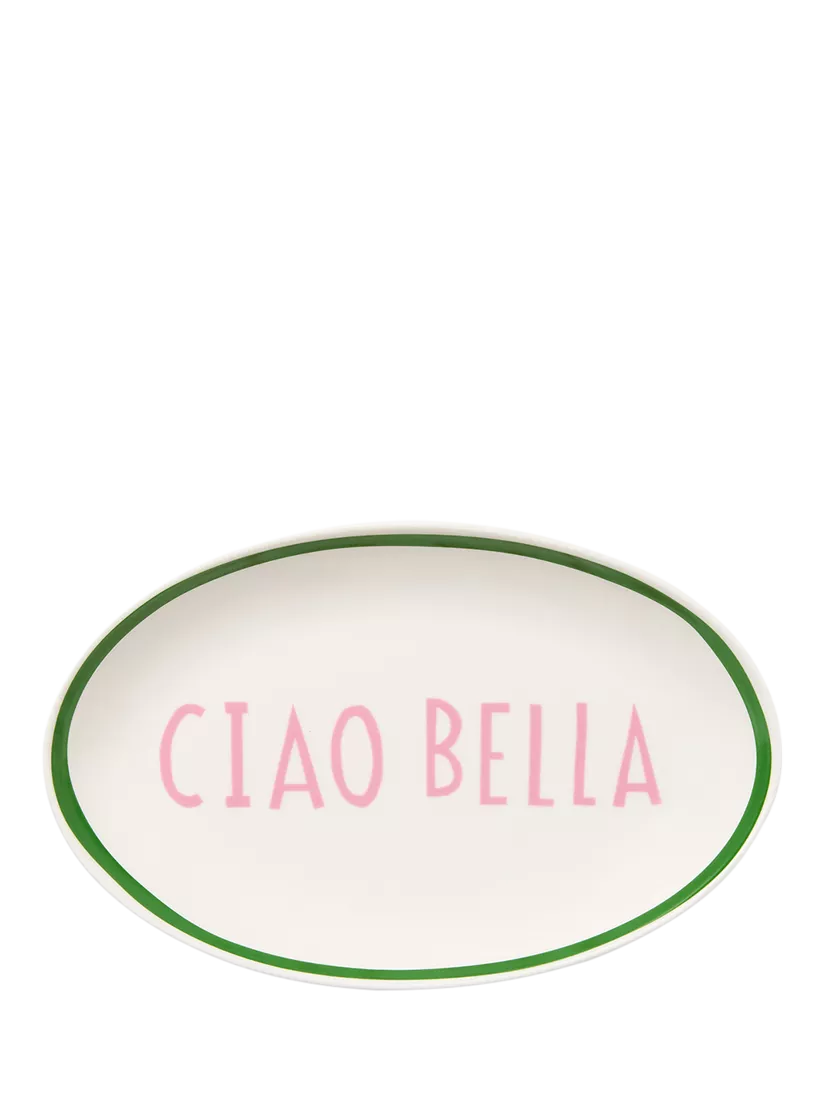 In The Roundhouse Ciao Bella fine china oval dish 20cm, UK version