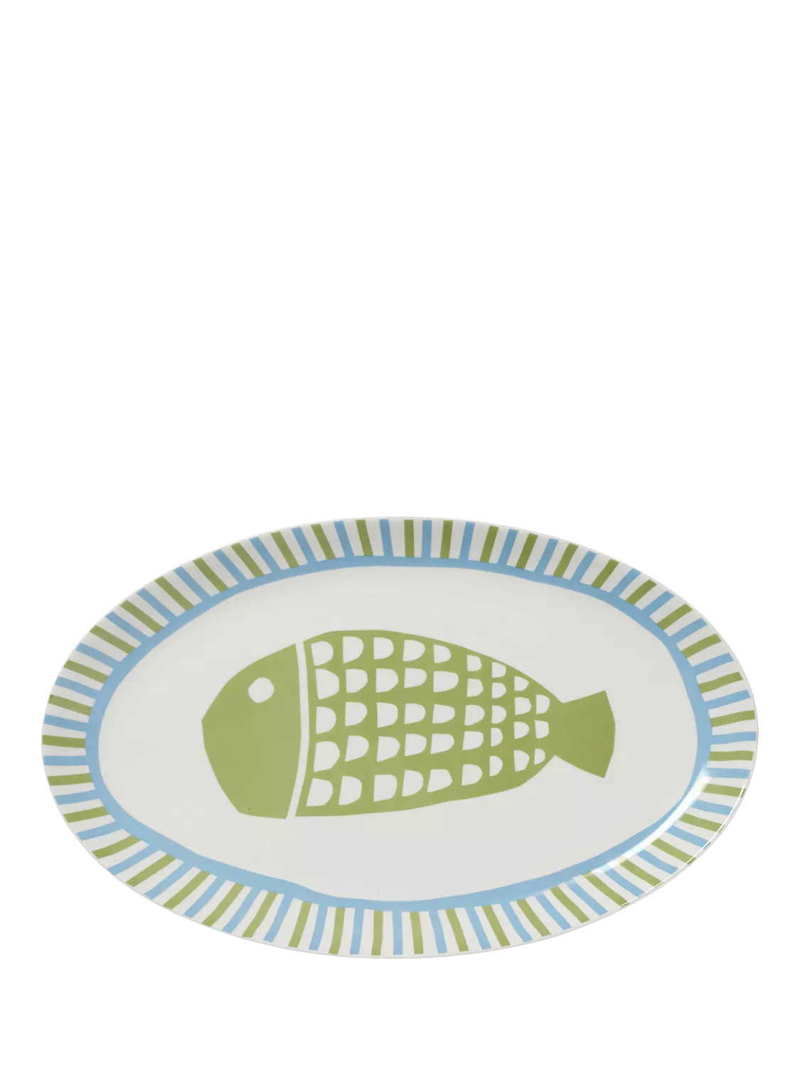 In The Roundhouse fine china oval platter 45cm, imported from the UK