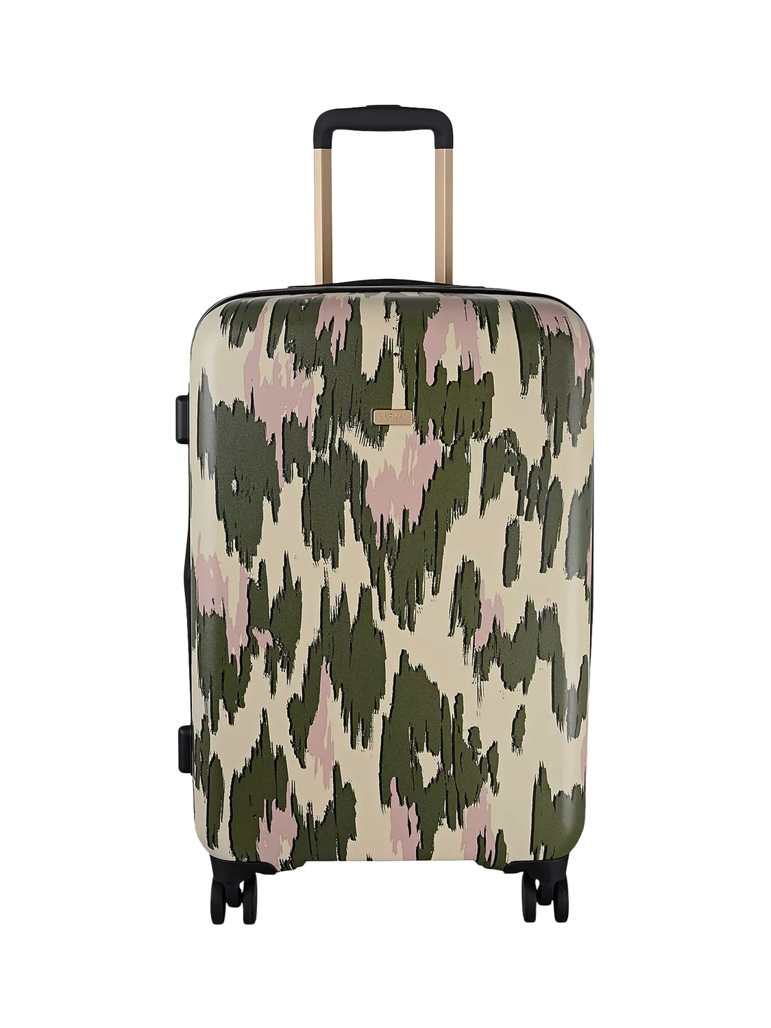 Radley Abstract Animal hard-shell medium suitcase in Hunter Green, UK version