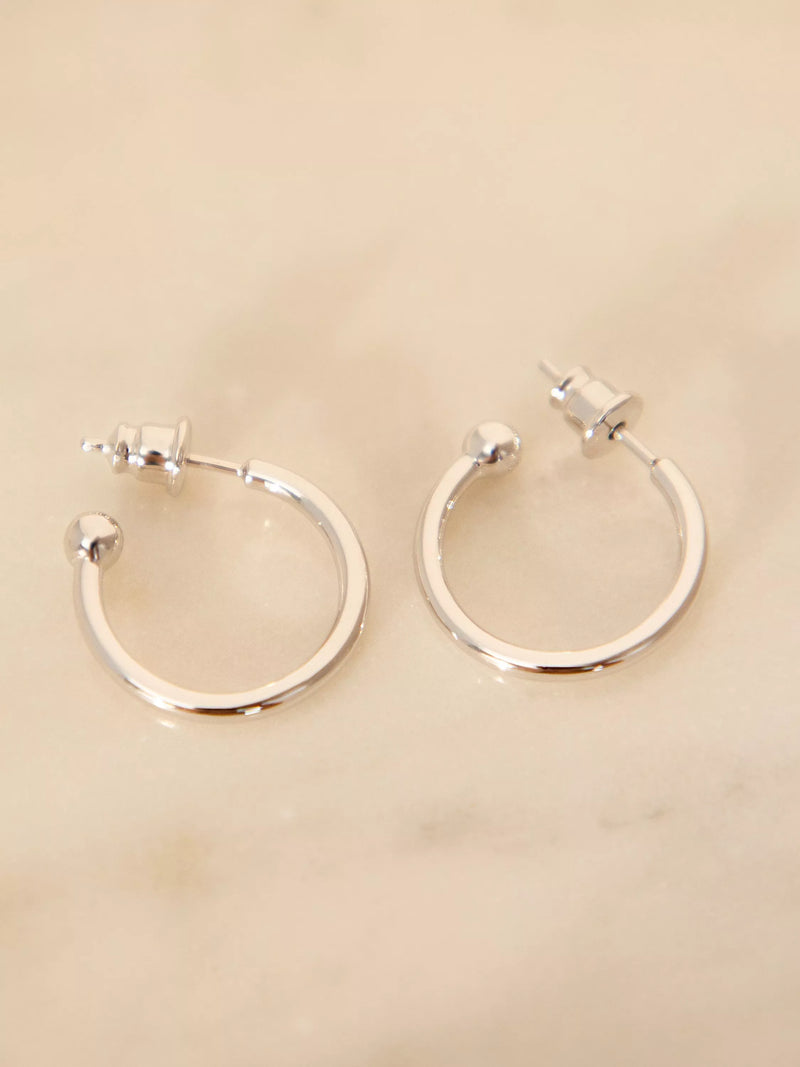 Recognised pearl hoop earrings sterling silver freshwater pearls (British brand)
