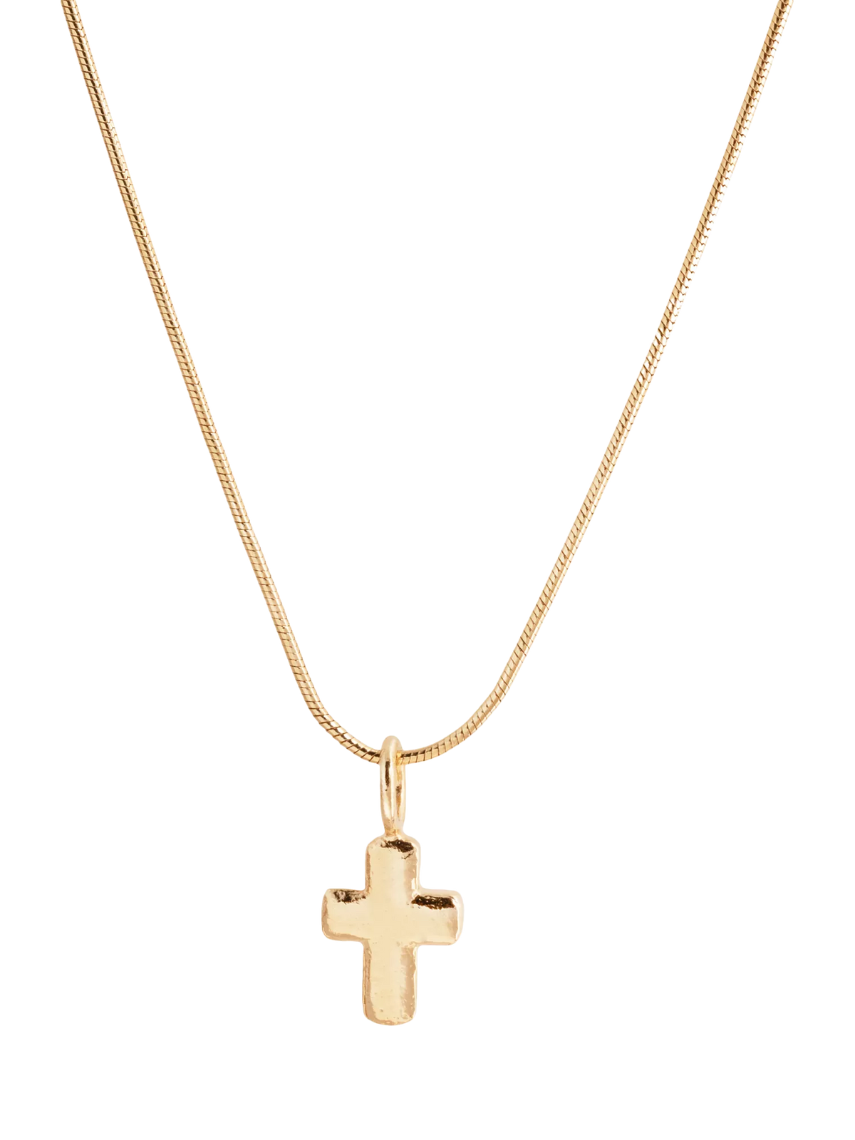 Recognised cross pendant necklace snake chain 45cm, UK version