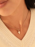 Recognised cross pendant necklace snake chain 45cm, UK version