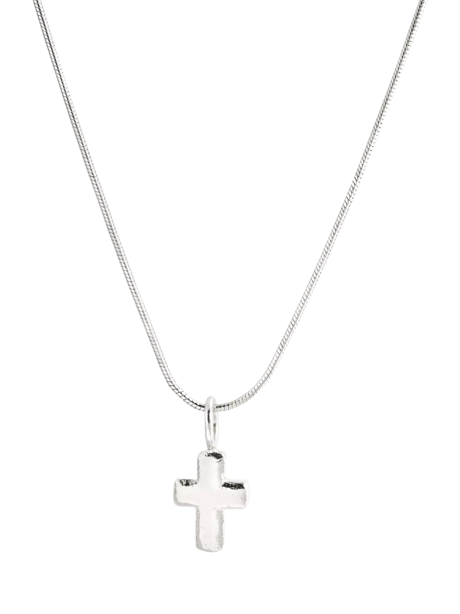 Recognised Faith Snake Chain Pendant Necklace 45cm