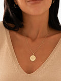 Recognised You Are Enough pendant necklace gold vermeil - British product