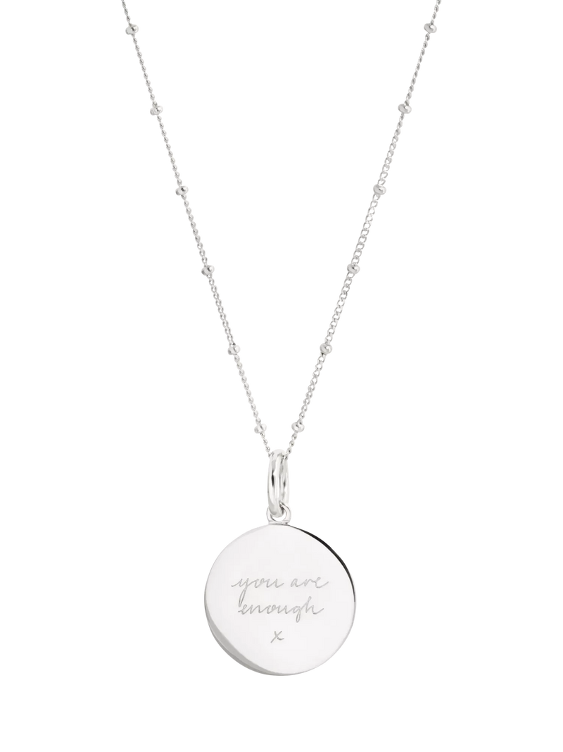 Recognised You Are Enough Bobble Chain Pendant Necklace 40-45cm