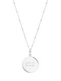 Recognised You Are Enough Bobble Chain Pendant Necklace 40-45cm