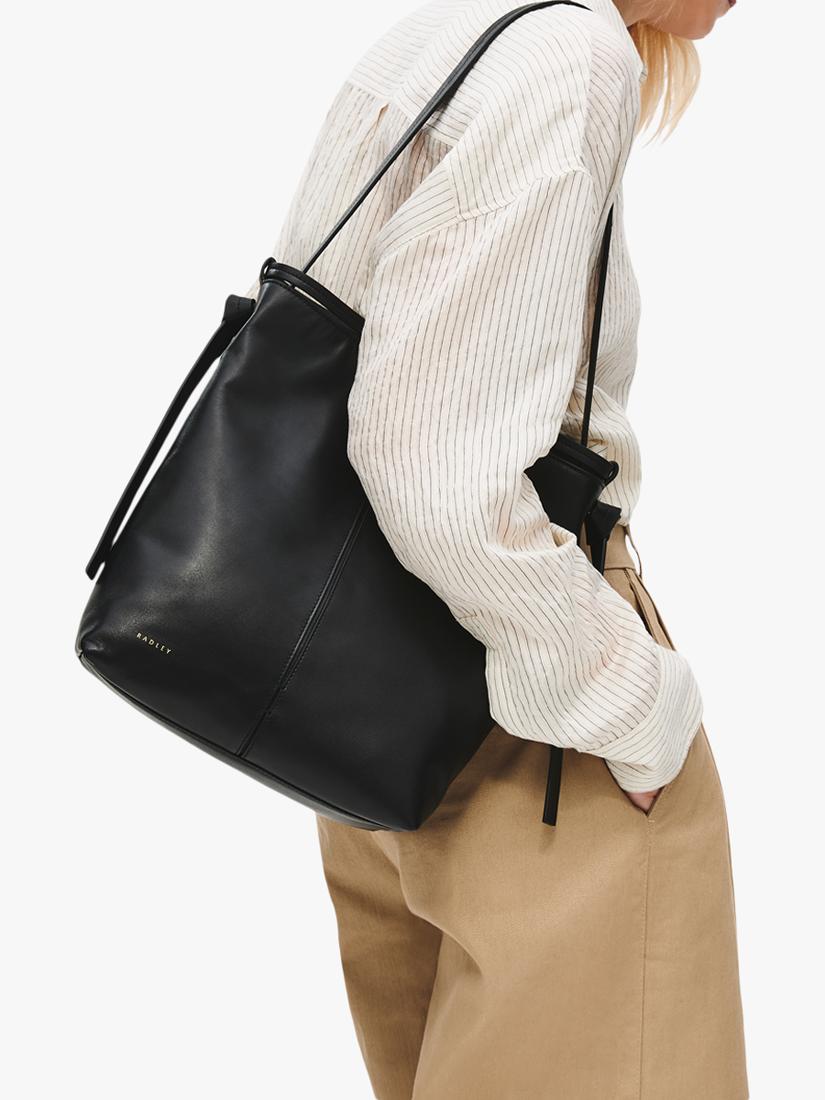 Radley Connaught leather shoulder bag black H33cm (British brand)