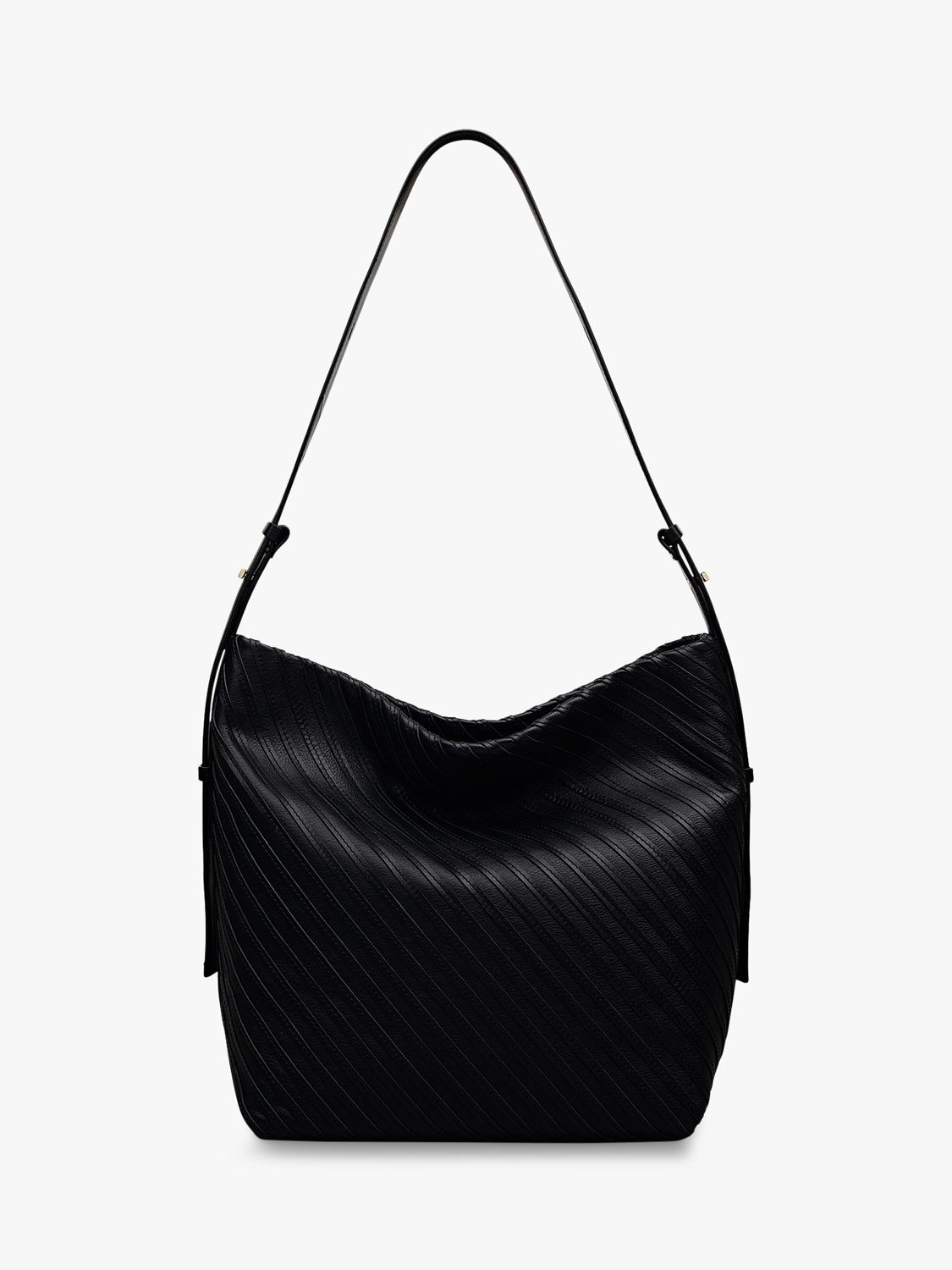 Radley Luxborough leather striped bucket bag (British brand)