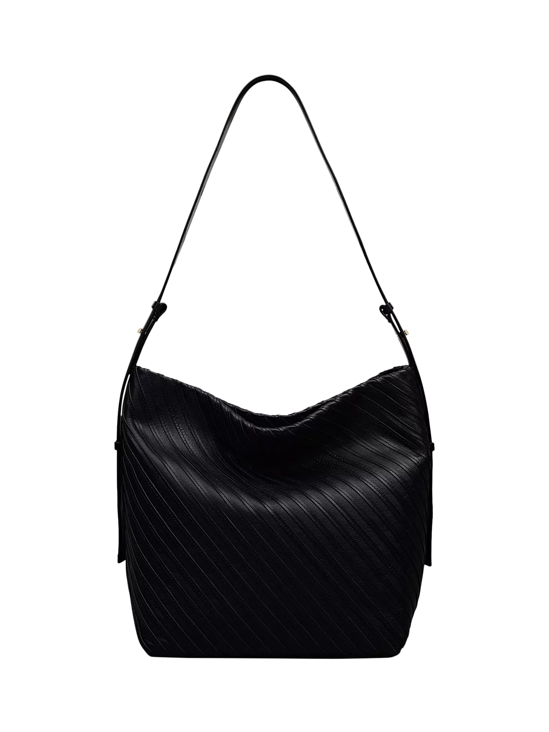 Radley Luxborough Oversized Leather Bucket Bag, Black