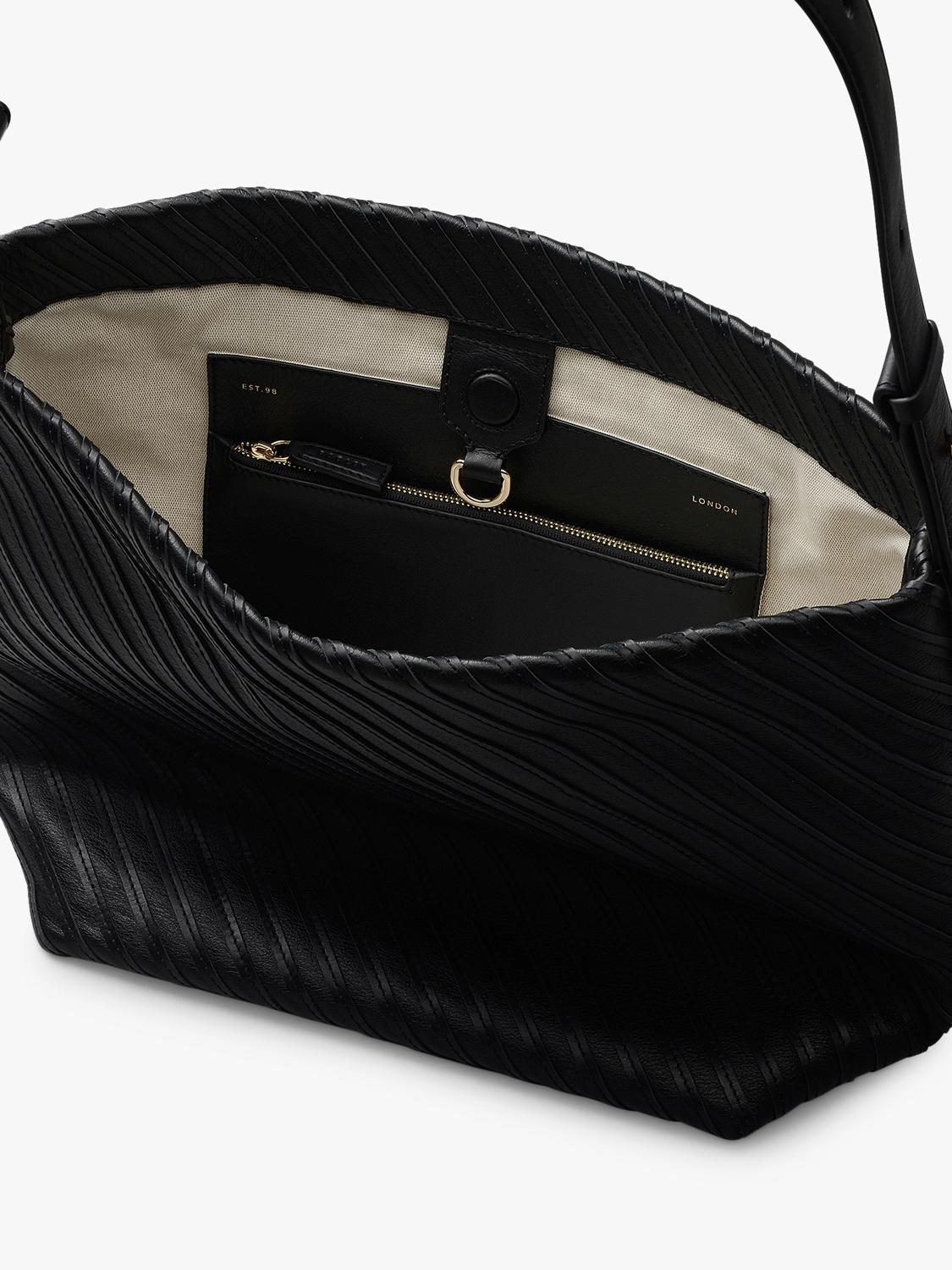 Radley Luxborough leather striped bucket bag (British brand)