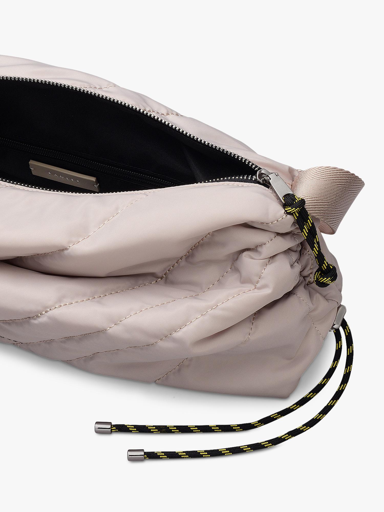 Radley Eden Row crossbody bag feather grey quilted nylon (British brand)