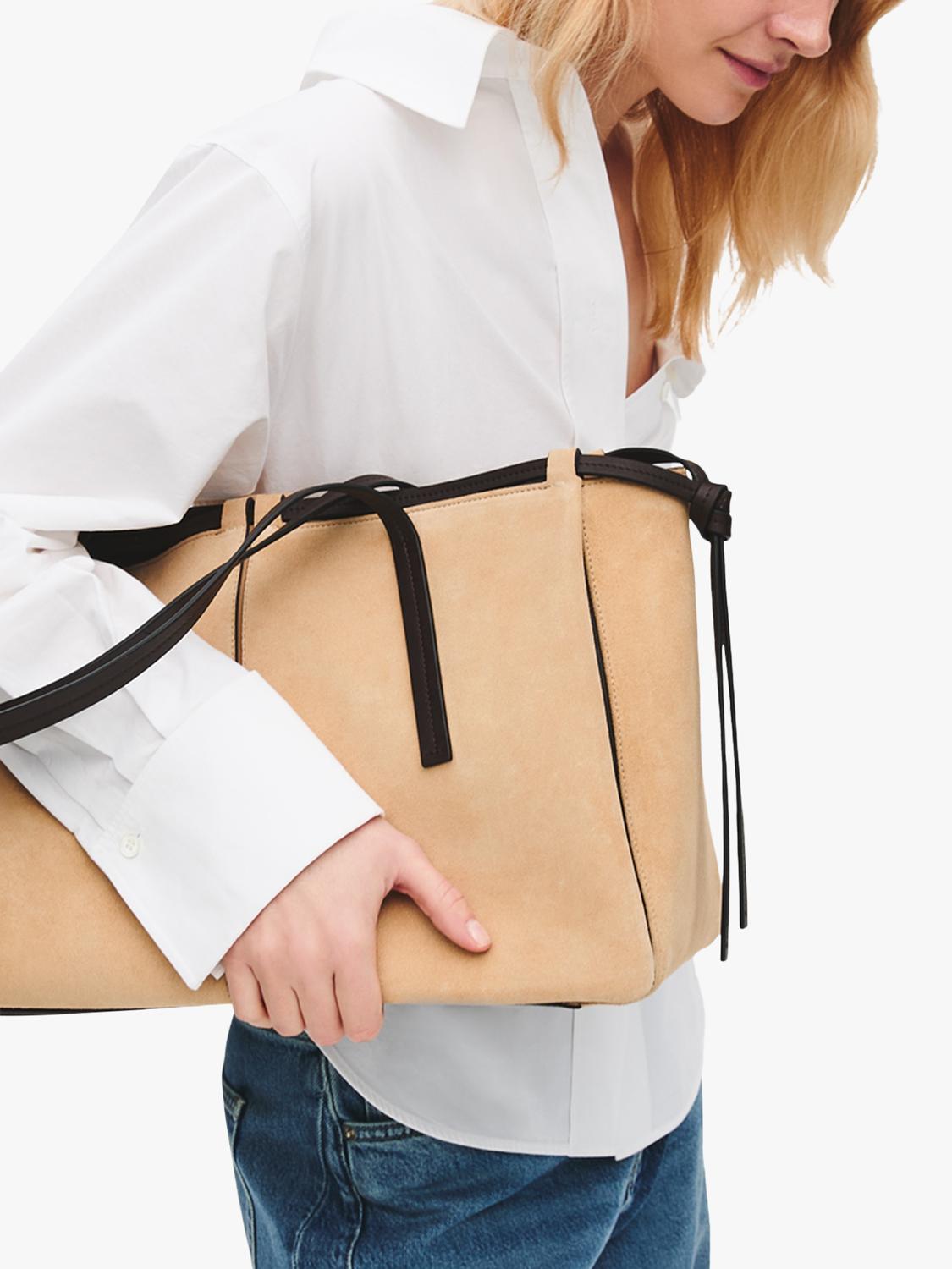Radley Connaught suede large shoulder bag Sahara, UK version