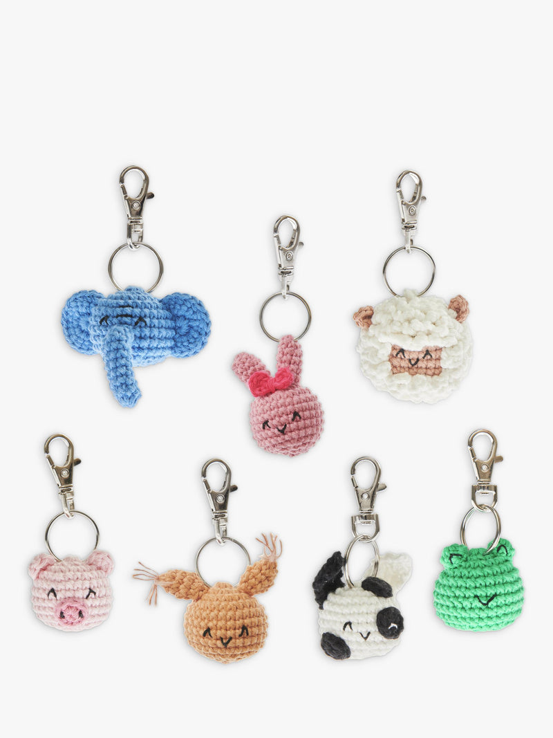 Rico Design Ricorumi animal keyring crochet kit, imported from the UK
