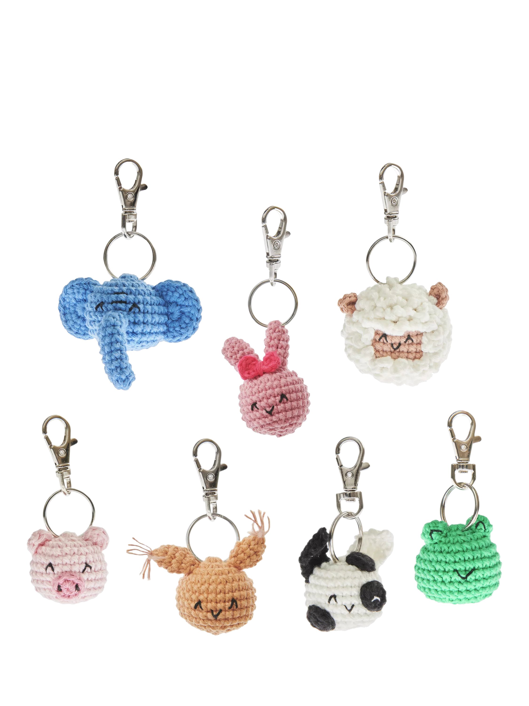 Rico Design Ricorumi animal keyring crochet kit, imported from the UK