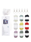 Rico Design Ricorumi Chingu Sky key rings crochet kit, imported from the UK