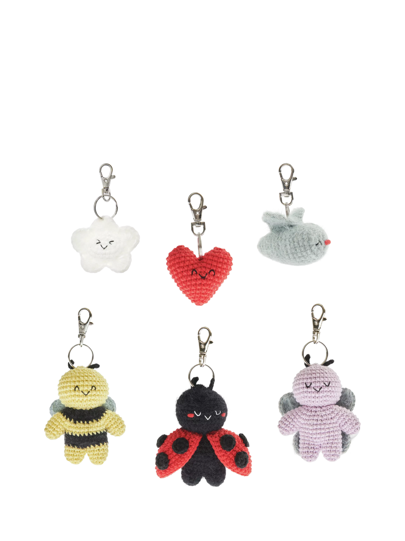 Rico Design Ricorumi Chingu Sky key rings crochet kit, imported from the UK