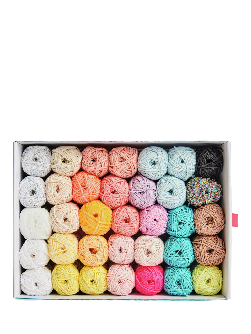 Rico Design birthday party crochet kit with Ricorumi wool, UK version