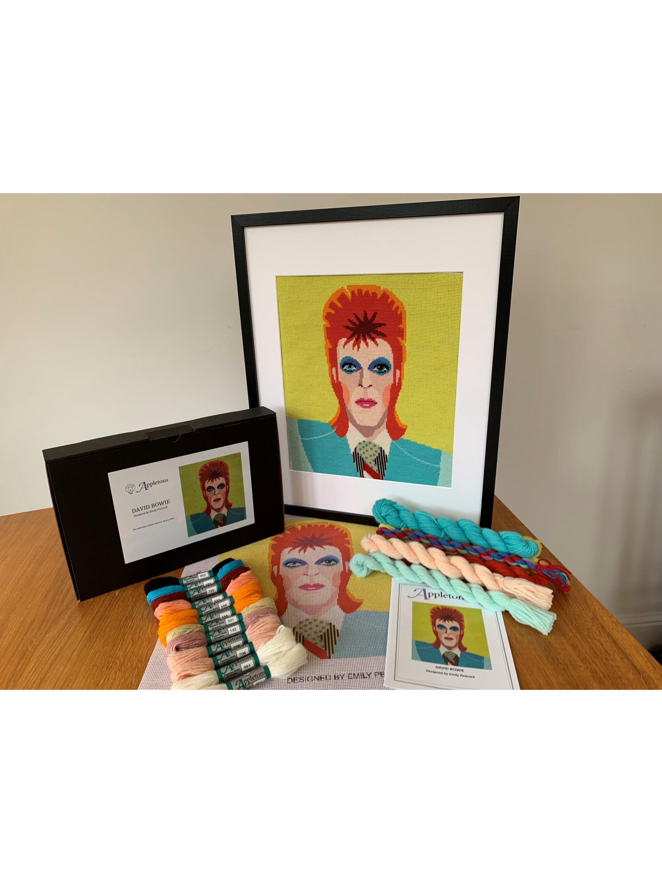 Appletons David Bowie tapestry kit, imported from the UK