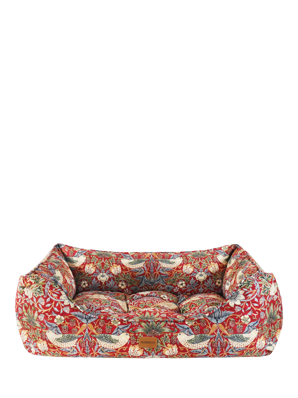 Morris & Co. Strawberry Thief dog bed 80x62cm - British product