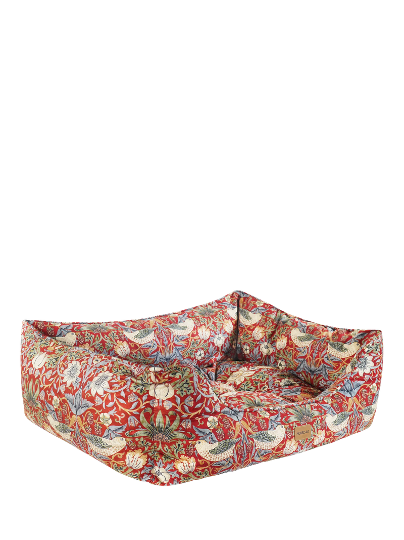 Morris & Co. Strawberry Thief dog bed 80x62cm - British product