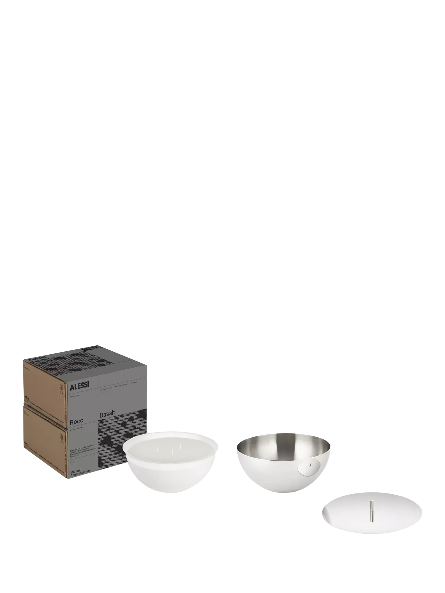 Alessi small candle Basalt scent, imported from the UK
