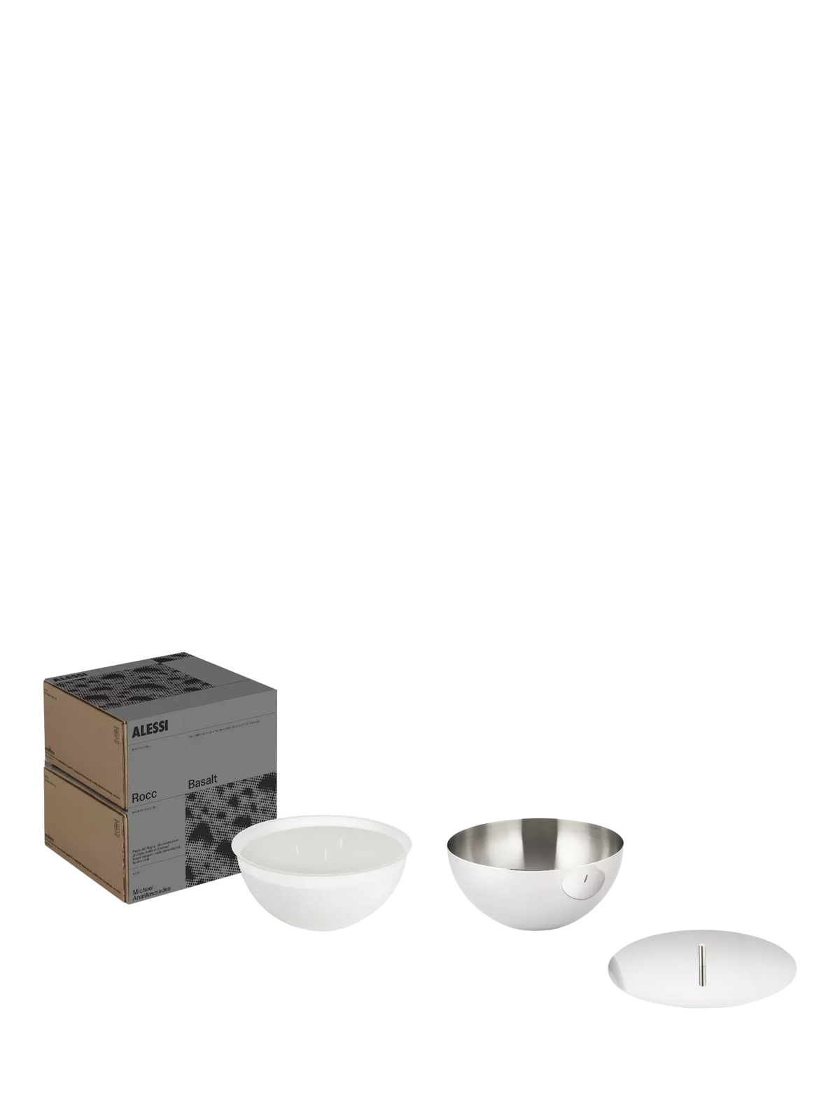 Alessi small candle Basalt scent, imported from the UK