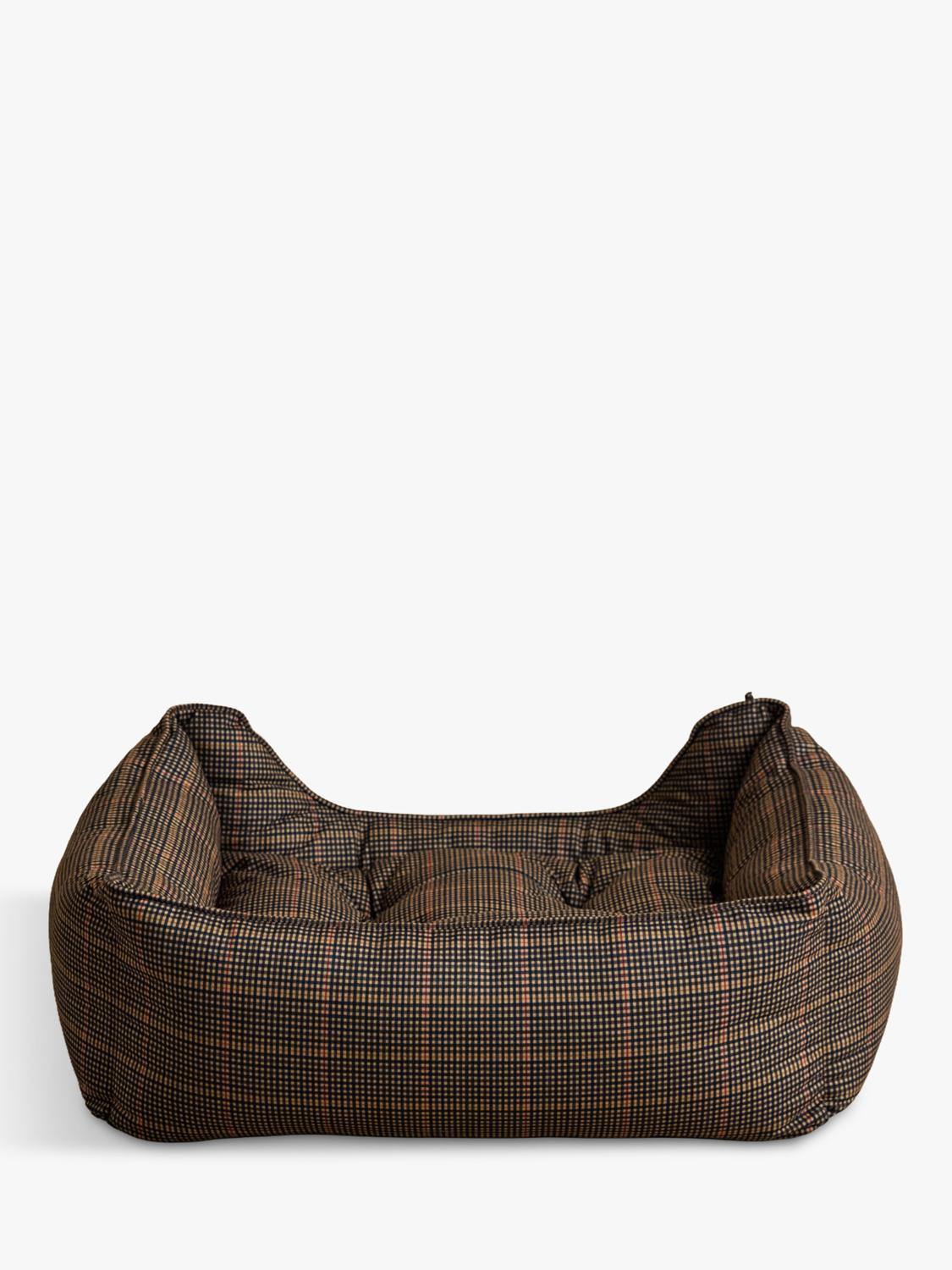 Joules Henson Check pet bed with padded sides, UK version
