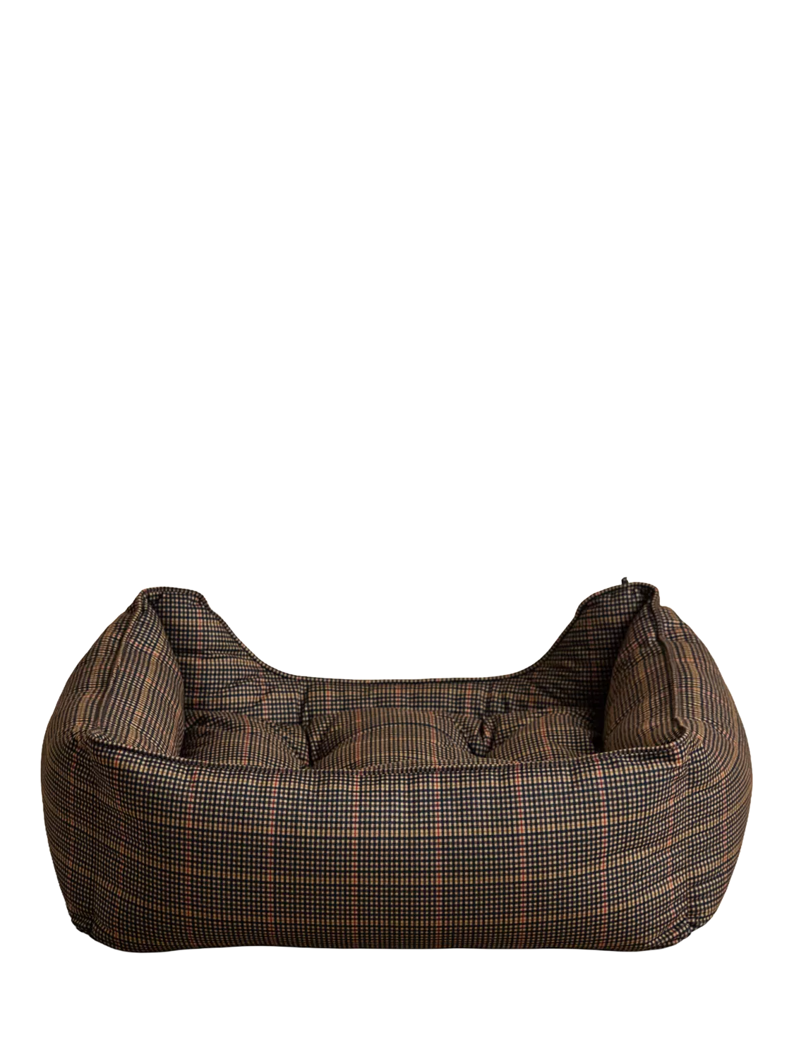 Joules Henson Check pet bed with padded sides, UK version