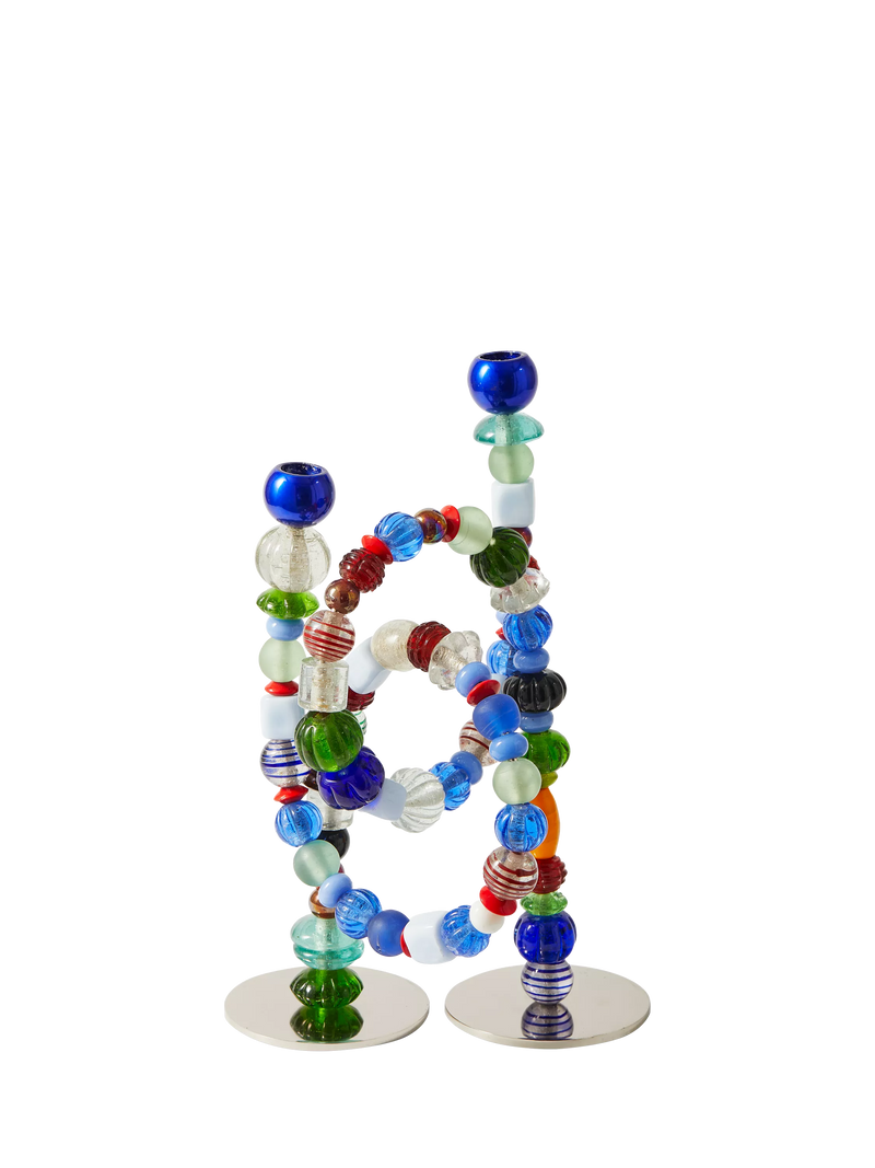 pols potten Beads candle holder handcrafted glass (British brand)