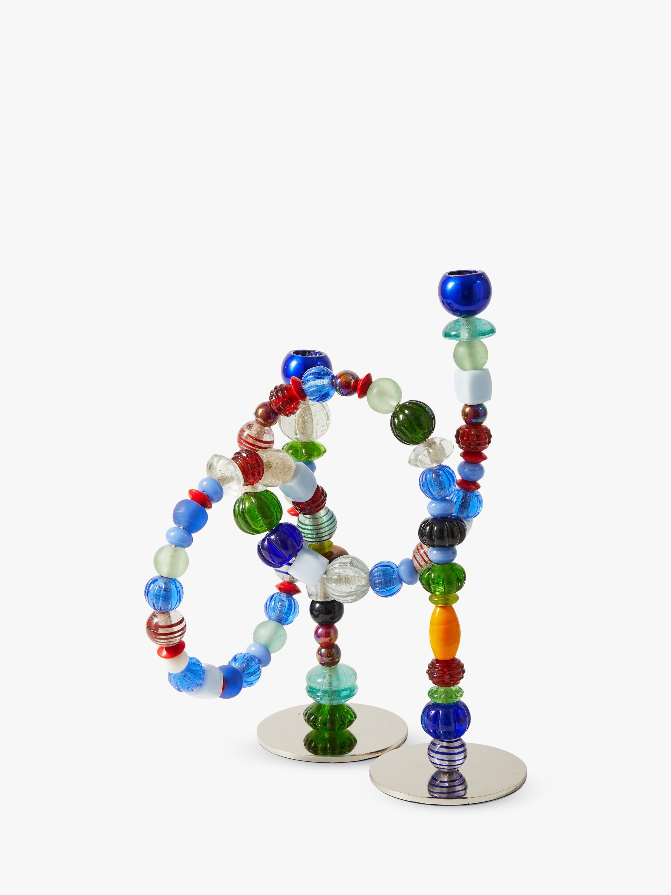 pols potten Beads candle holder handcrafted glass (British brand)
