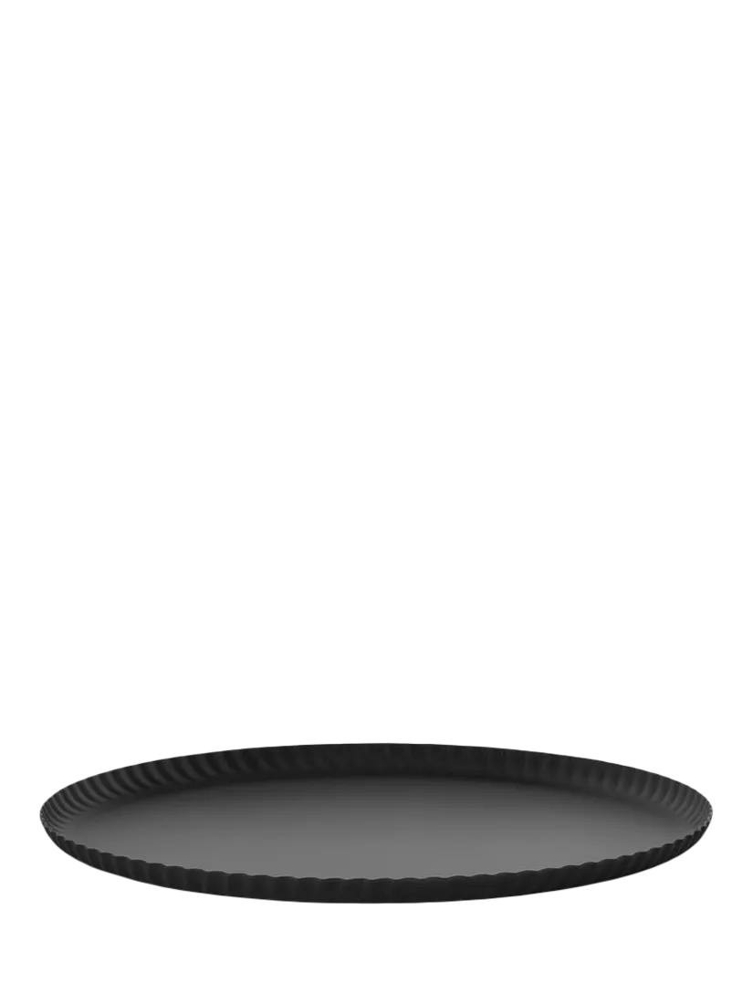 Alessi Pleats tray black 31cm, imported from the UK
