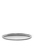 Alessi Pleats Large Round Stainless Steel Tray, 31cm, Silver