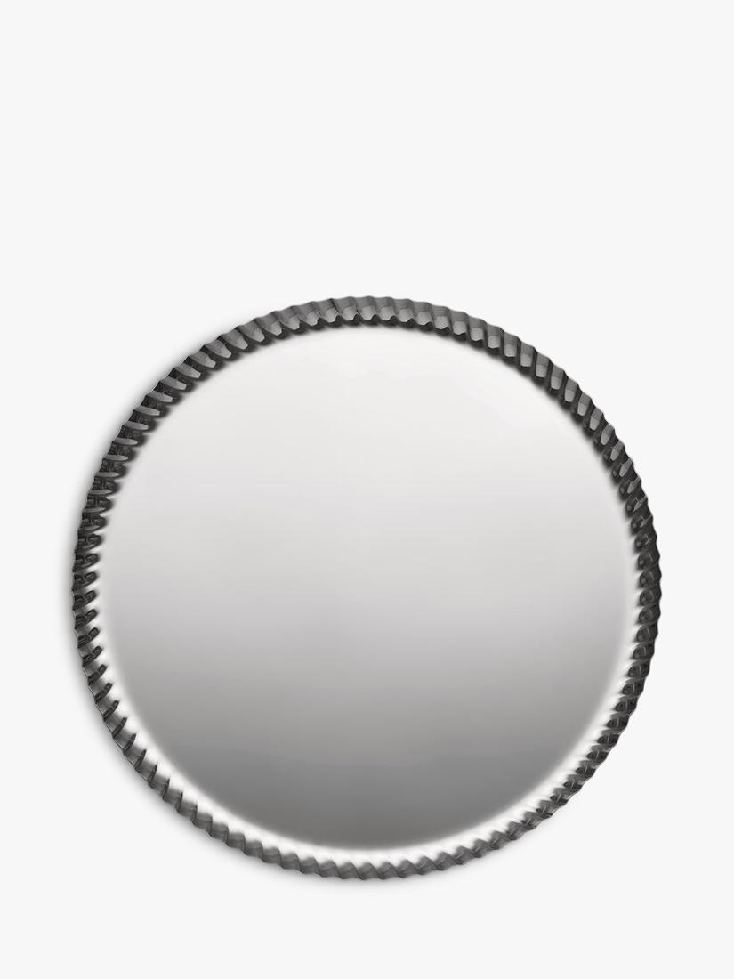 Alessi Pleats large round stainless steel tray 31cm, UK version
